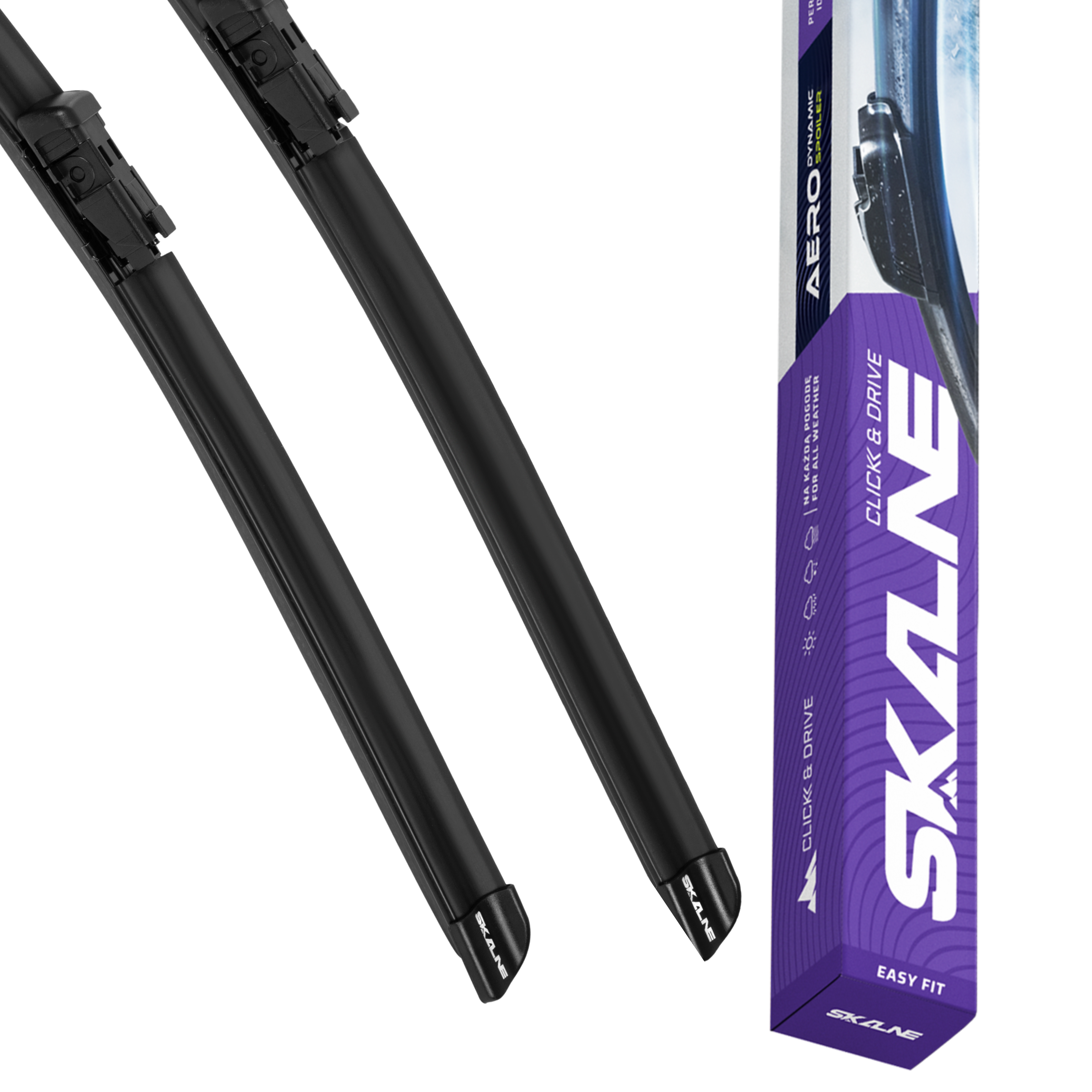 SKALNE EASY FIT Scheibenwischer D9 600 400 mit Verpackung — Set mit 2 Stück
