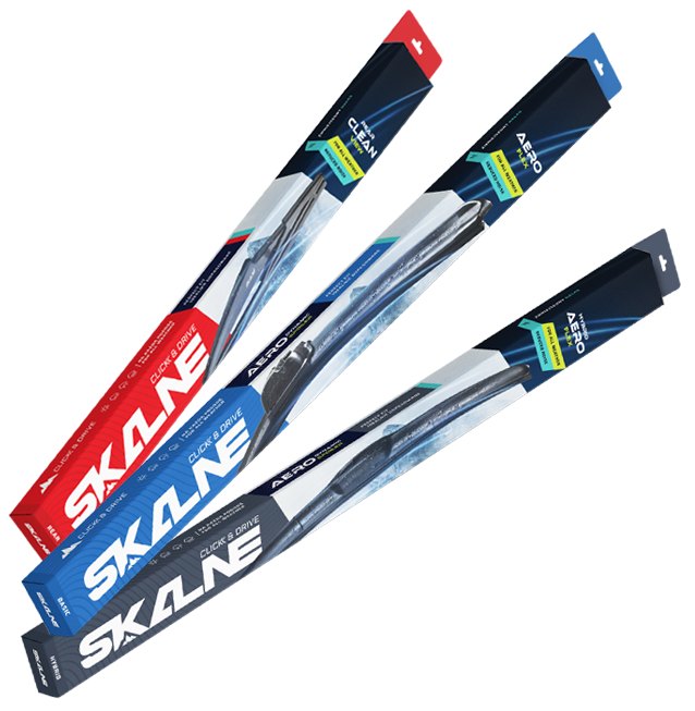 SKALNE Wischerserien — Verpackungen EASY FIT, BASIC und REAR